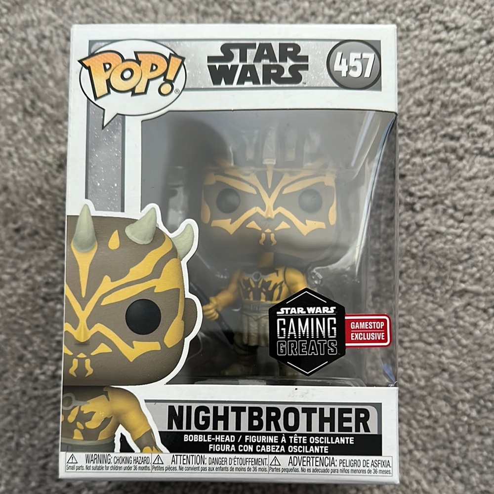 Funko Pop Star Wars Nightbrother Yellow and Black